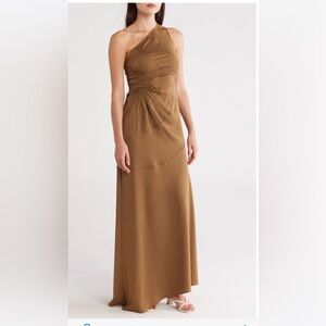 New A.L.C Paige one shoulder Bronze Dress size 4